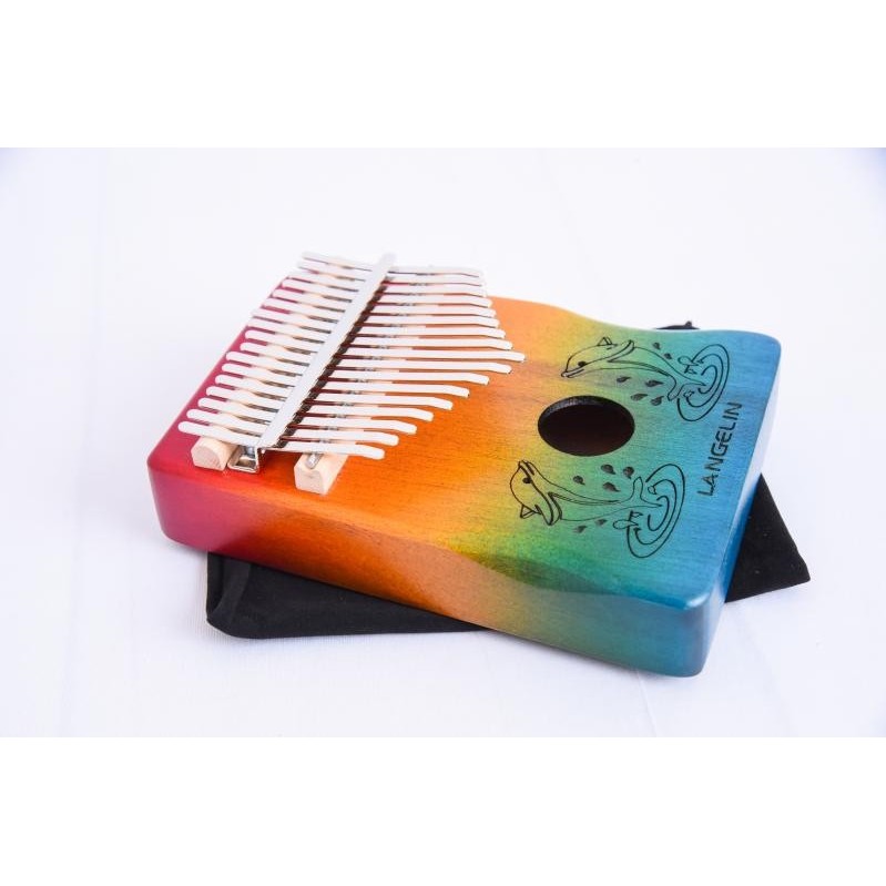 Kalimba Thumb Piano – 17 Hastes – Madeira – 3 Cores
