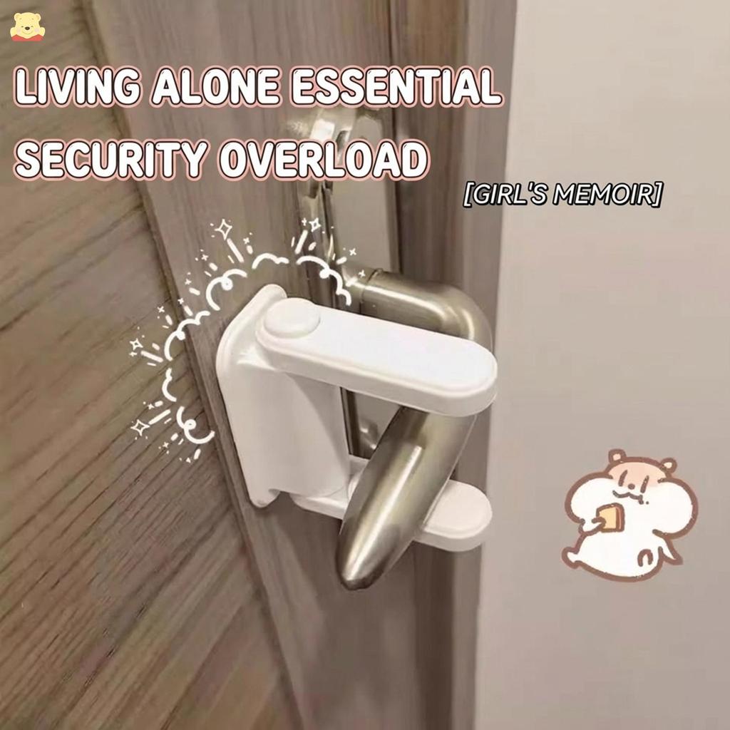 Fechadura De Porta De Segurança Anti-Abertura Protetor De Maçaneta Plástico ABS Durável Para Crianças E Animais De Estim