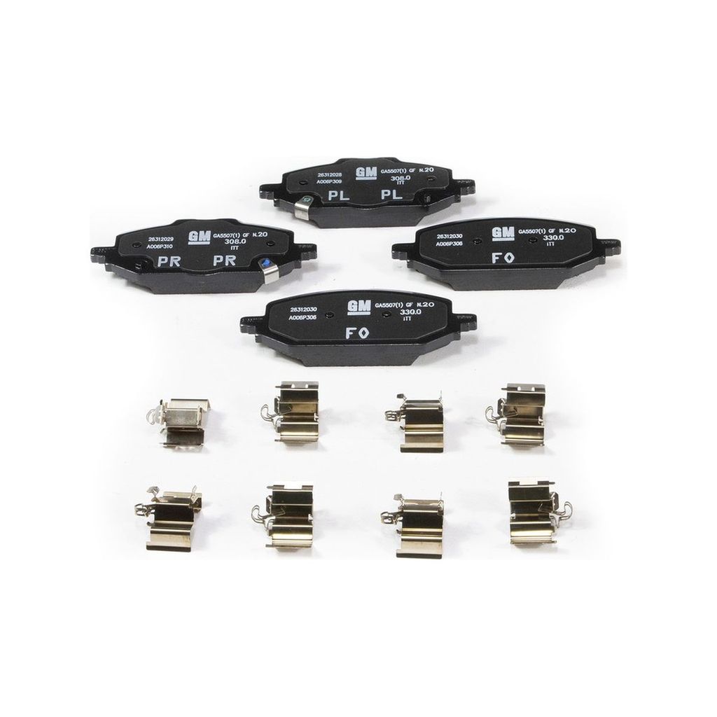 Jogo pastilhas freio dianteiro GM - Novo Onix 2020 a 2025 / Onix Plus 2020 a 2025 - 26312031