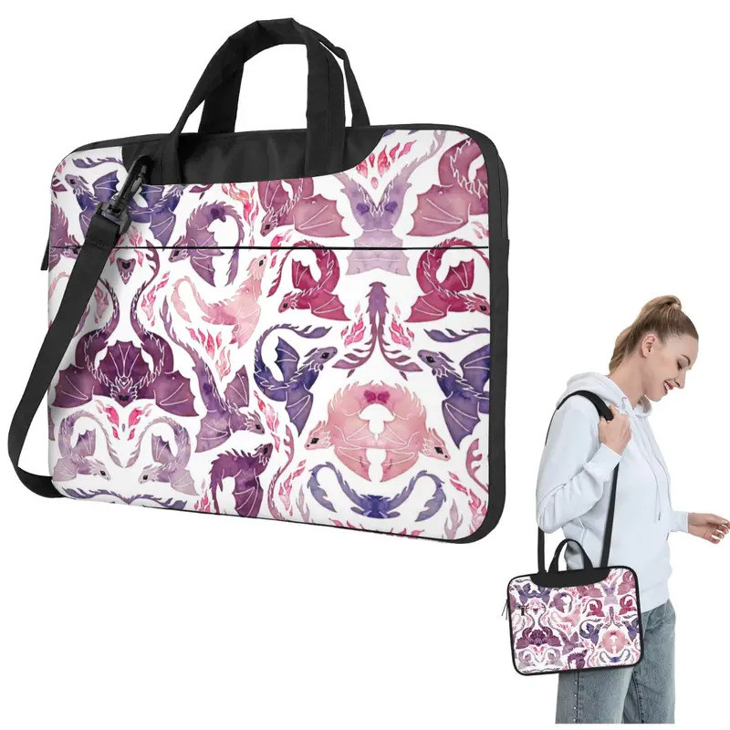 Dragon Fire Bolsa Para Laptop Caso À Prova De Choque Computador 13 14 15.6 Polegadas Crossbody Macbook Pro Air
