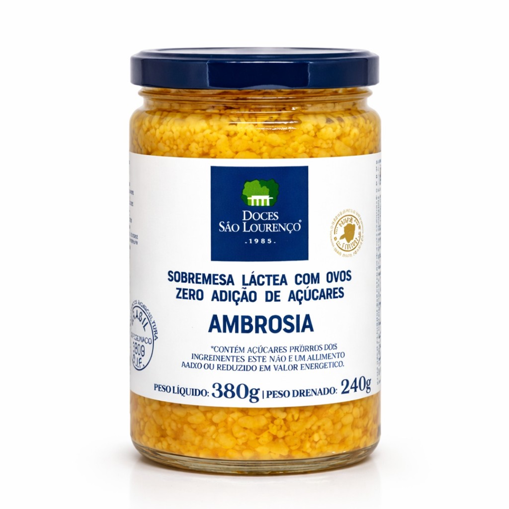 Ambrosia Zero Açucar São Lourenço 380g