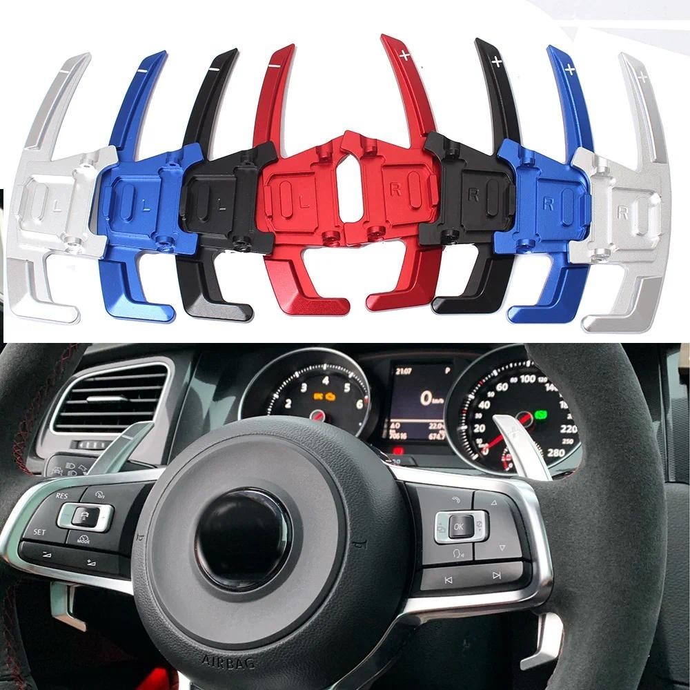 2 Pçs Carro Auto Volante Paddle Estender Shifter Metal Shift Engrenagem Extensão Para VW GOLF 7 GTI R GTD GTE MK7 2014-2