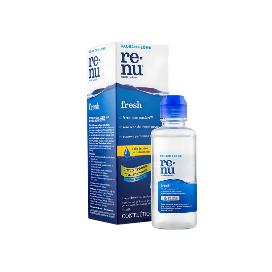 Renu Fresh 120ML - Solução Multiuso Para Lentes Bausch+Lomb