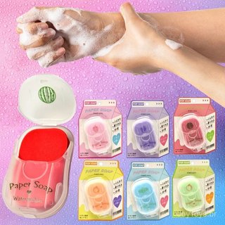 50 folhas/caixa de sabonete portátil para viagens |     Toalhetes de Limpeza Dissolúveis |     Sem Álcool |     WUON em 