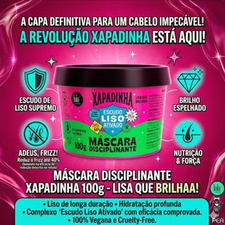 Máscara Disciplinante Xapadinha 100g - Lola Cosmetics em Oferta na Shopee