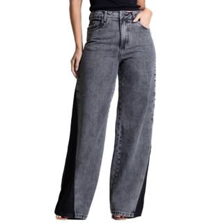 Calça Jeans Sawary Wide Leg - 282300 em Oferta na Shopee