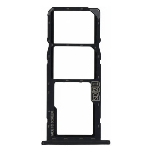 Bandeja Gaveta Chip Slot Sim Card Compatível Moto G7 Play Preto