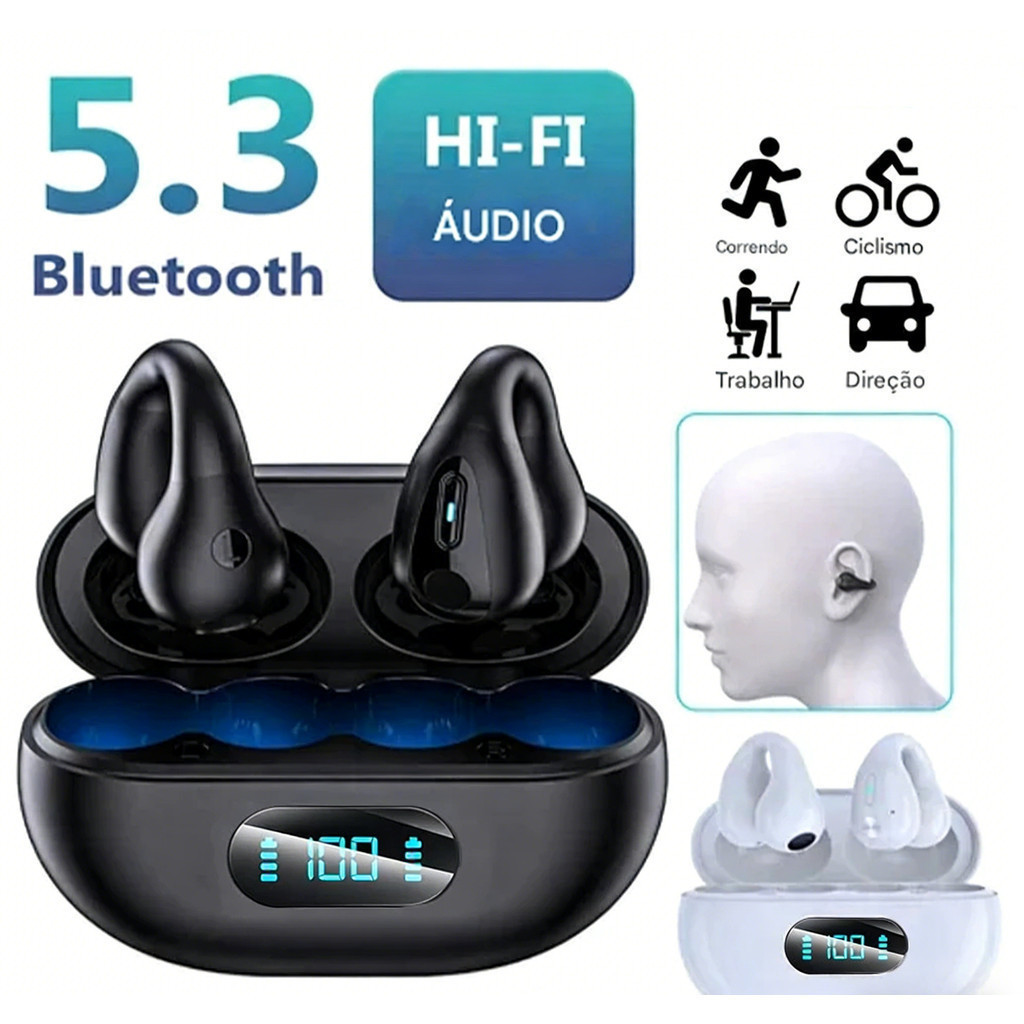 X22 Fone De Ouvido Sem Fio Bluetooth 5.3 Sport Earcuffs Esportivo Headfone Headset em Oferta na Shopee