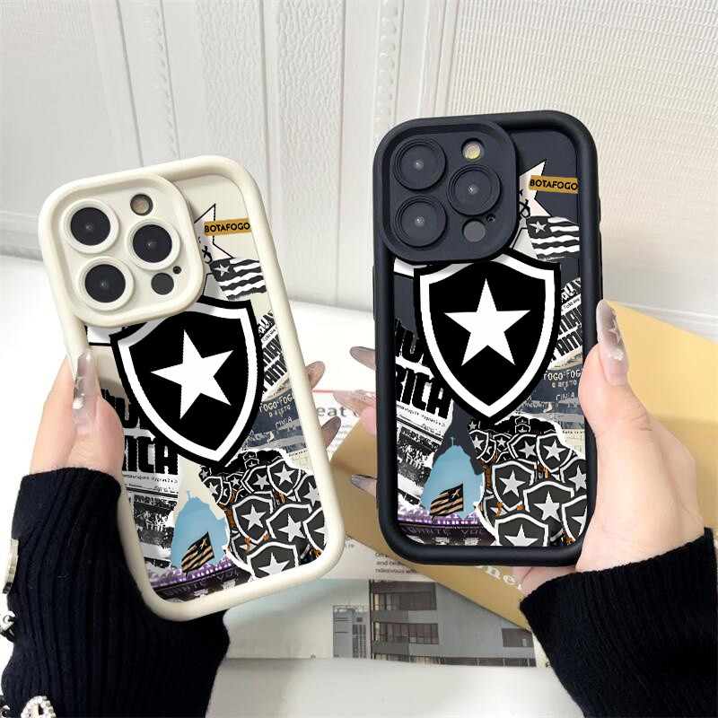 Capinha de celular time Botafogo para iPhone 16 17 15 14 13 12 11 pro max 16 15 14 plus 13 14 Pro 17 Air Capa silicone