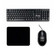 Kit Teclado mouse mousepad office com fio usb pc notebook Plug and Play ABNT2 computador barato garantia