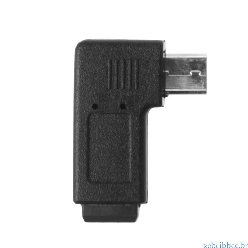 zebeibbcbr Portátil 90 ° Fêmea Do USB 5Pin Ângulo Esquerdo Direito Para O Adaptador Sincronização