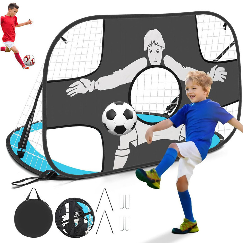 Rede De Futebol Infantil Portátil Com Dois Gols - Dobrável E Fácil De Guardar