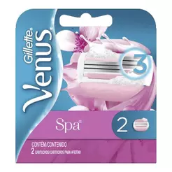 LÂMINA GILLETTE VENUS 3 SPA COM 2 UNIDADES