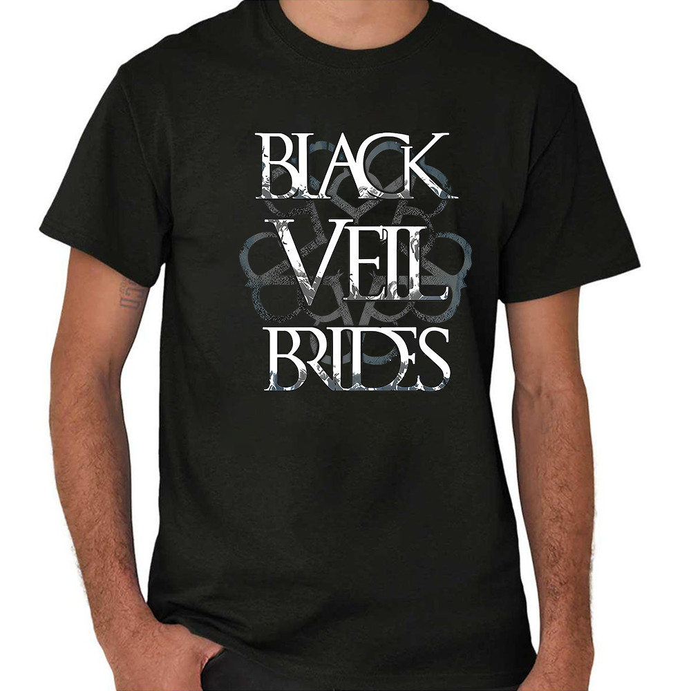 2026 Camiseta Estampa Black Veil Brides Letra Grunge Metal Rock T-shirt Unissex Streetwear Envio Imediato