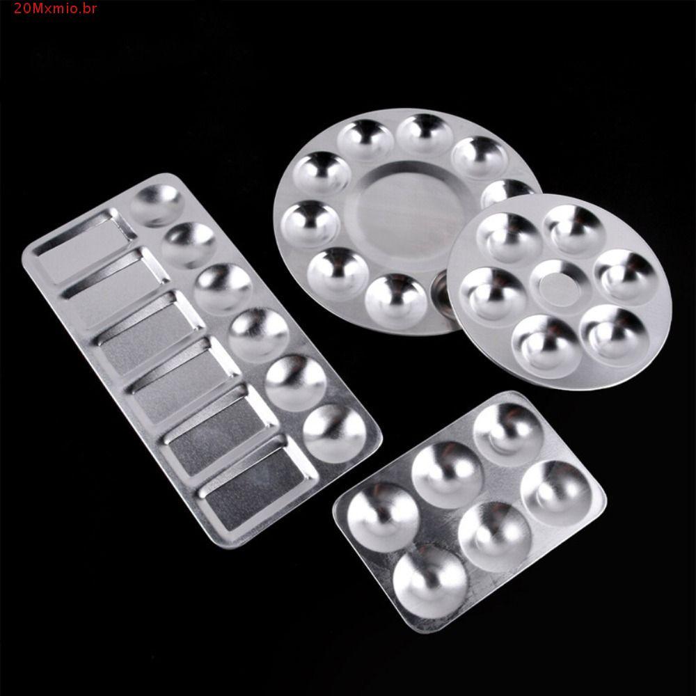 Bandeja De Pintura Em Aquarela MXMIOB , Paleta Reutilizável Redonda Quadrada , Mistura De Fácil De Enxaguar DIY