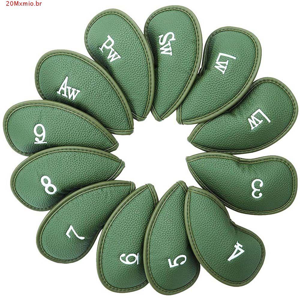 MXMIOB Capa Protetora De Cabeça De Aranha , Conjunto De Capas De Ferro De Golfe , Equipamento De Treinamento Fita Mágica