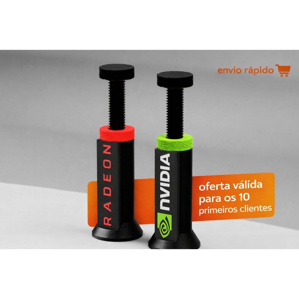 Suporte para Placa de Vídeo GPU Ajustável Nvidia e Radeon Universal Decorativo GPU gabinete Gamer NF