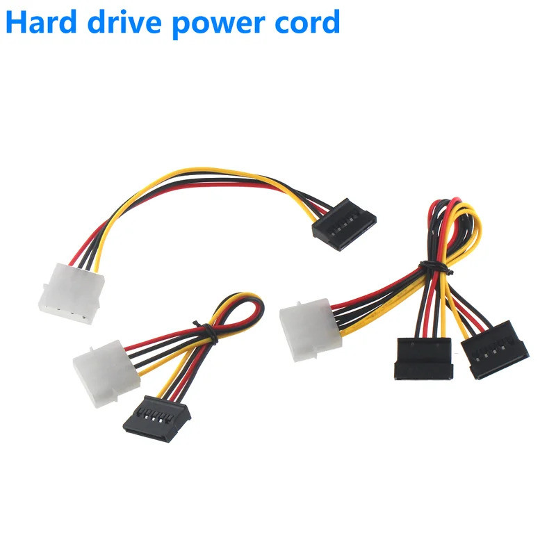 2 Pçs 15 Pinos Sata Macho Para Molex Ide 4 Fêmea Adaptador Extensão Cabo De Alimentação Computador Unidade Óptica Conexã