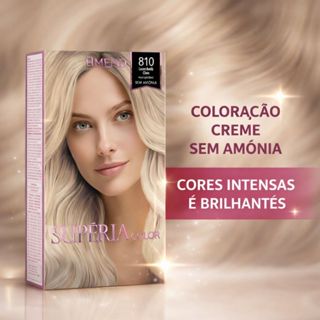 Kit Tonalizante Amend Supéria Color 810 Louro Avelã Claro em Oferta na Shopee