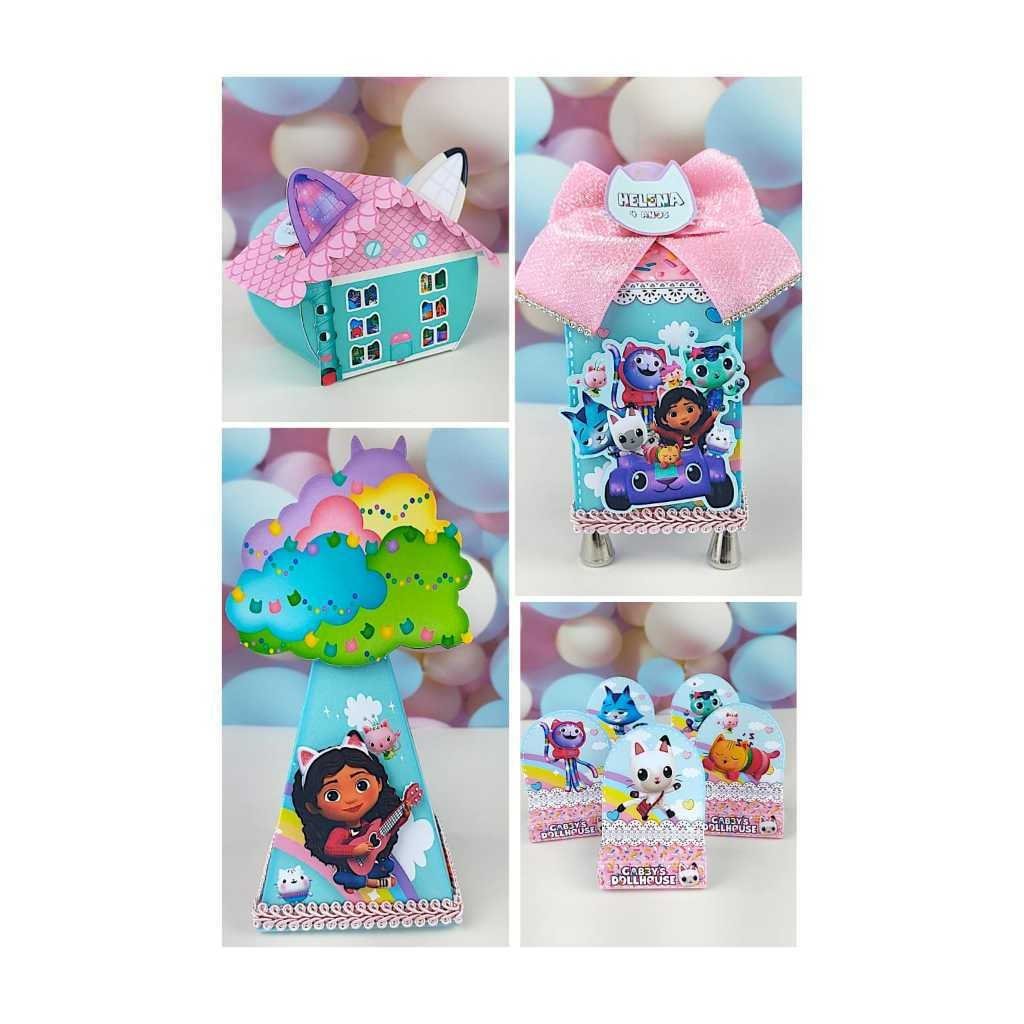 Kit 40 Lembrancinhas A Casa Magica da Gabby Personalizados Decoração Festa Casa da Gaby Gabi
