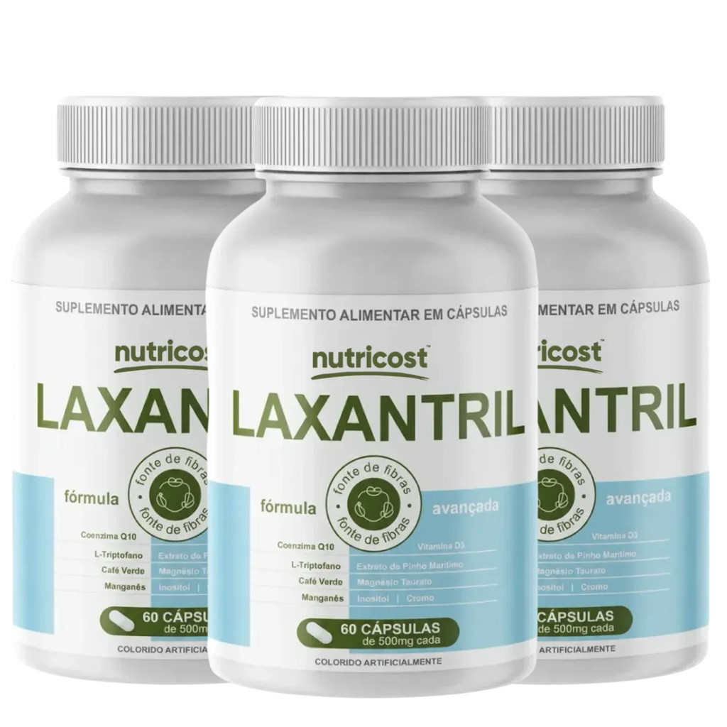 3 Laxantril 60 caps - Suplemento Alimentar