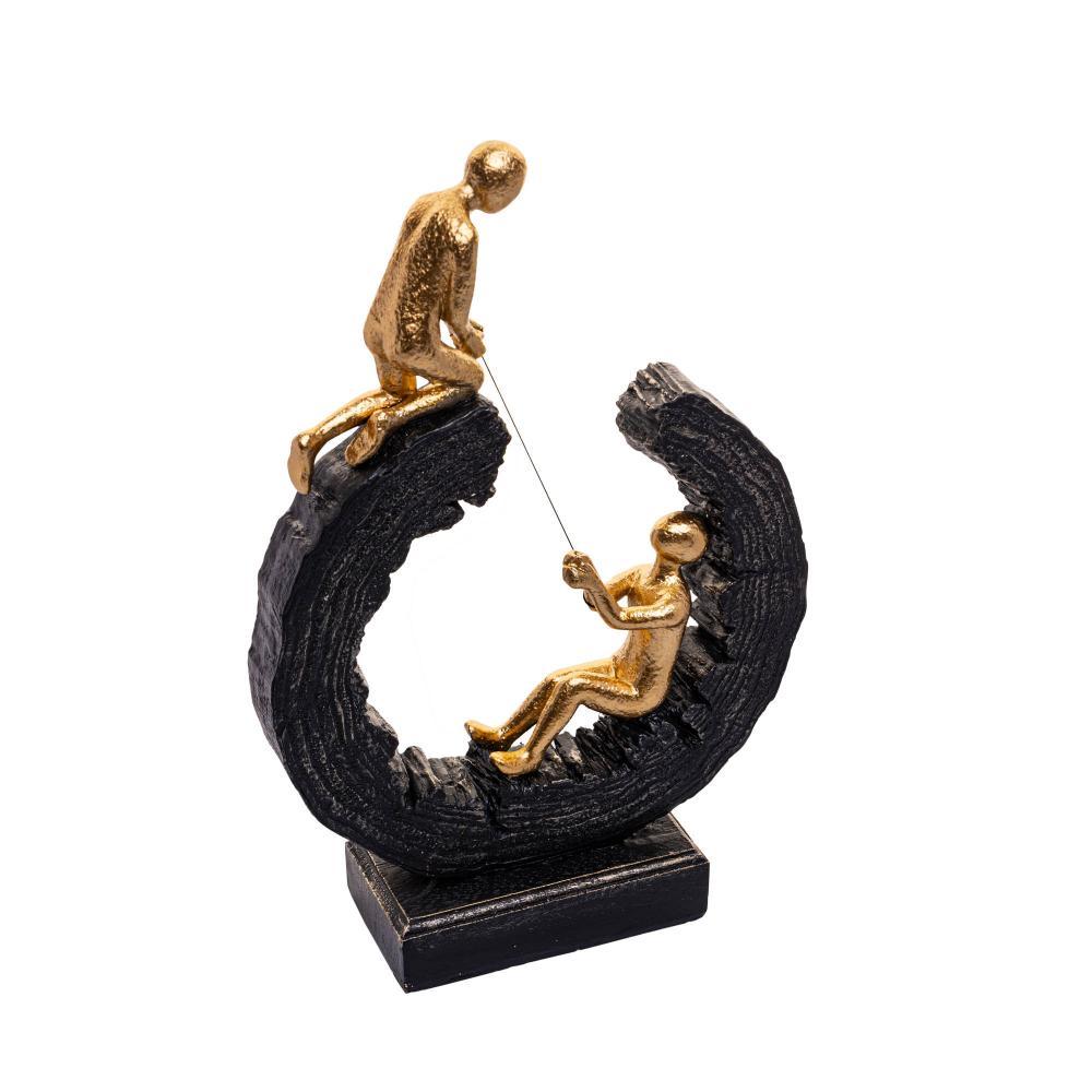 Figura Decorativa Wolff de Resina Conexão 21cm x 7cm x 31cm em Oferta na Shopee