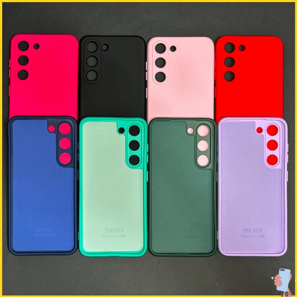 Kit 10 Capas Case Capinhas Aleatorias Samsung Galaxy A05 4G A05S A15 4G A15 5G A25 5G A35 A55 Silicone Aveludada Proteto