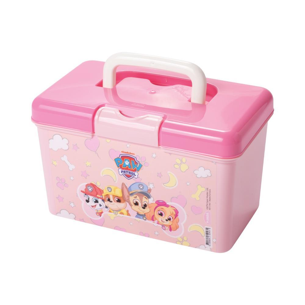 Maleta Organizadora Patrulha Canina Baby Rosa Caixa Multiuso Volta às Aulas Plasútil em Oferta na Shopee