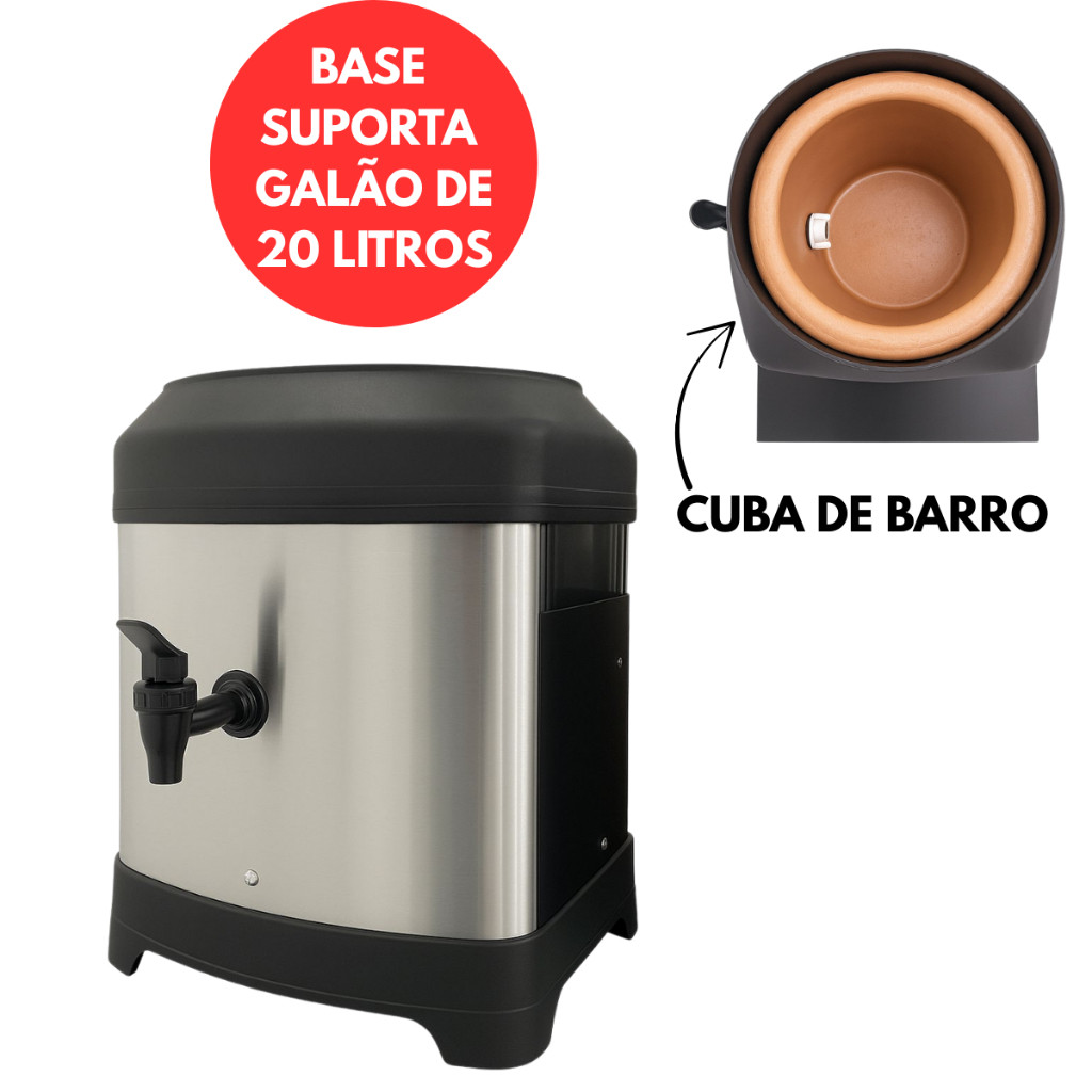 Suporte Para Galão De Água Mineral 10/20 Inox cuba de Cerâmica em Oferta na Shopee