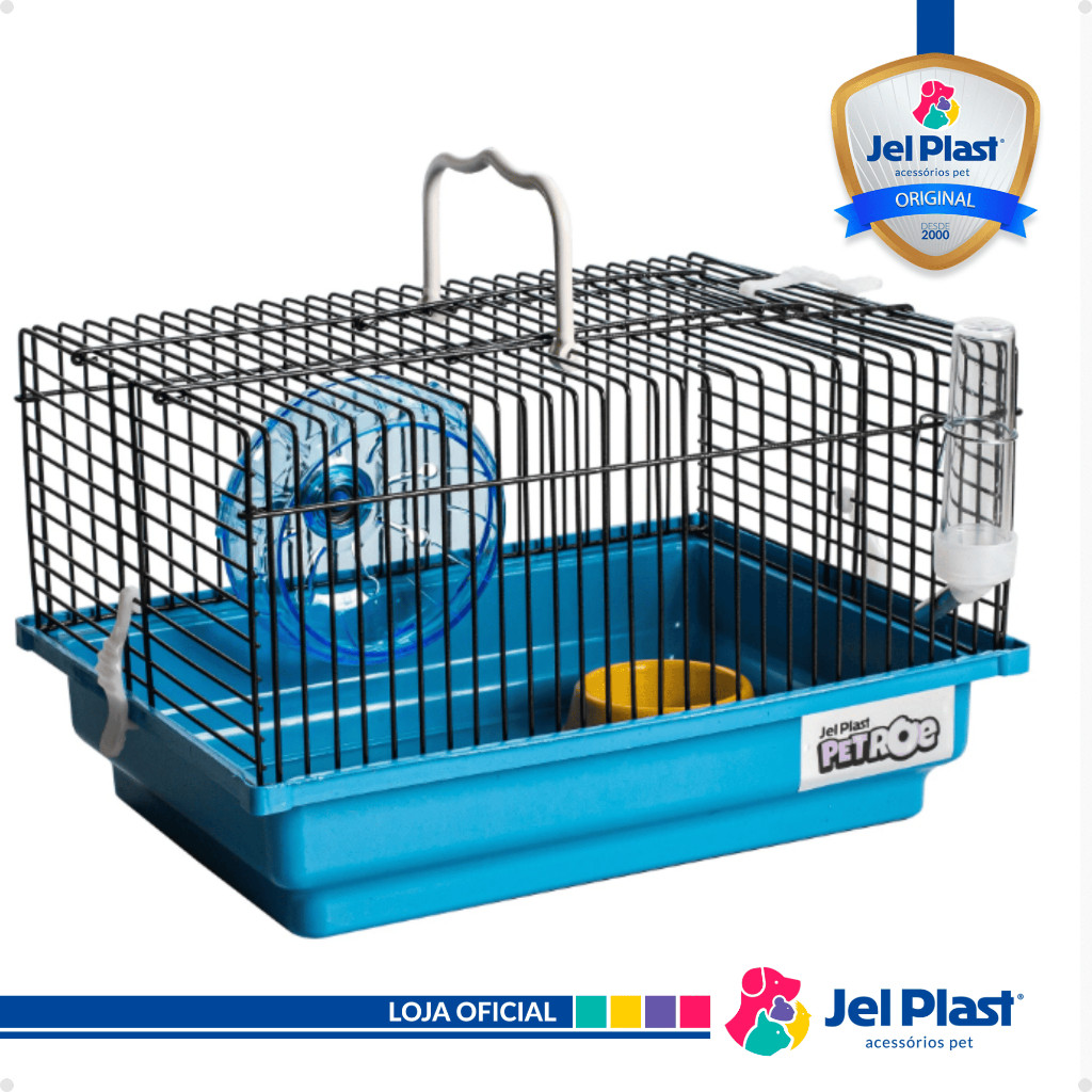 Gaiola para Hamster Sirio Chinchila Brasileirinha Black Jel Plast
