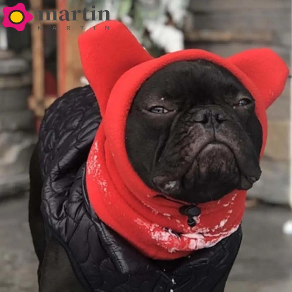 Chapéus De Lã Para Cães MARTIN , Bonés Com Capuz Orelhas De Cachorro Fofas Ajustáveis Quentes Respiráveis De Cor Sólida