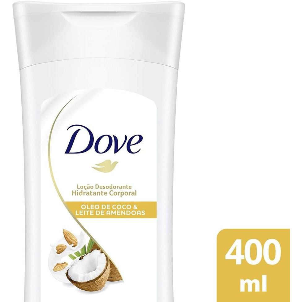 Dove Loção Hidratante Corporal Óleo Coco E Amêndoas 400Ml em Oferta na Shopee