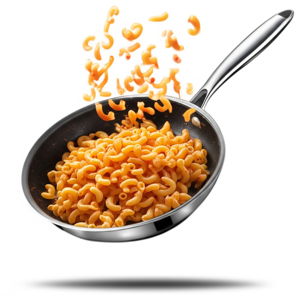 Imagem Frigideira Aço Inox Colmeia Resistente Antiaderente Inox 24cm Premium Indução