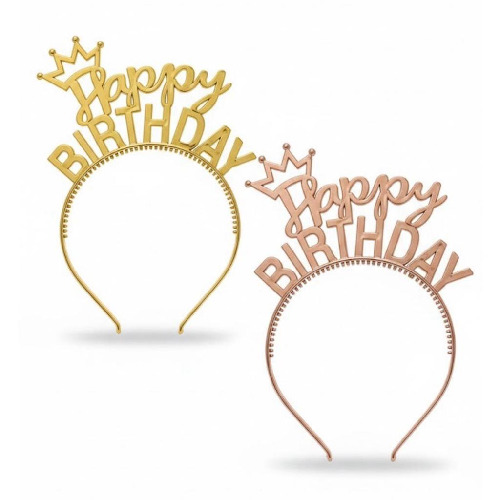 TIARA PRINCESA HAPPY BIRTHDAY  ADEREÇO FESTA em Oferta na Shopee