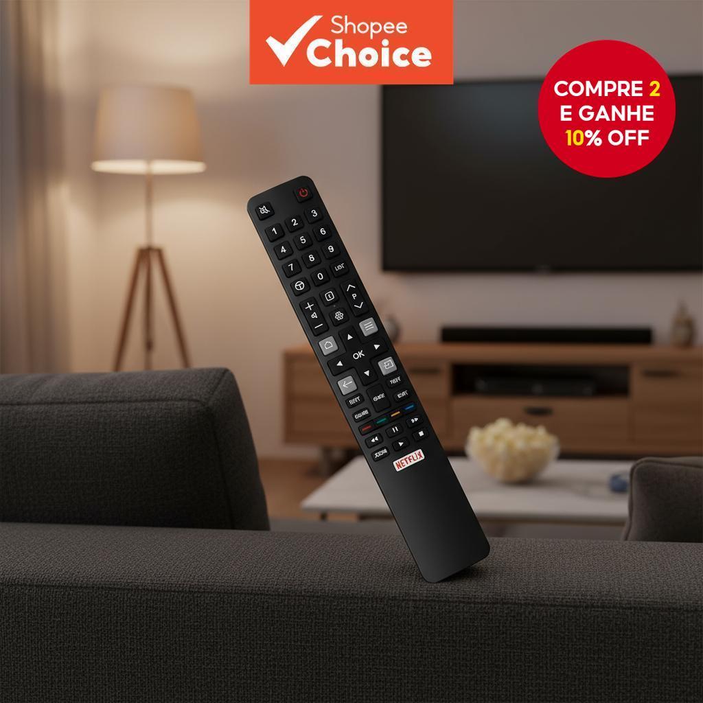 Substituto para Controle Remoto de Tv Smart Tcl, para Tcl Tv 4k Hdtv Série P20 Série C2 Rc802n YAI2