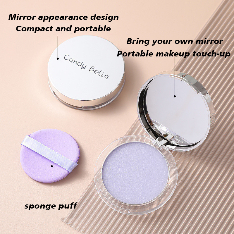 Pó Compacto Transparente Candy Bella Violet – Controle de Oleosidade, Iluminador, Leve e Acabamento Matte Duradouro — imagem 2 de 2