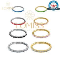 Piercing Nariz Orelha 12 Cores Titânio Zircônia Piercing Argola Septo Conch Boca Argola Titanium Earring Telinga Nostril