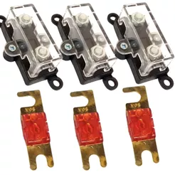 3 PORTA FUSÍVEL MIDI PEQUENO E 3 FUSÍVEIS MINI FACA 50 AMPERES