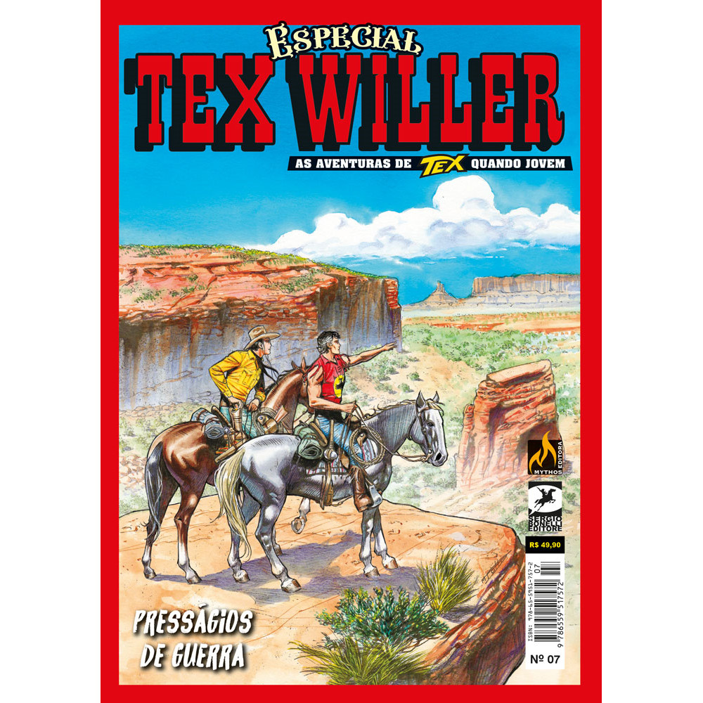 Capa do livro Comic - Tex Willer especial vol. 7 - Novo/Lacrado - Editora Mythos Editora -
