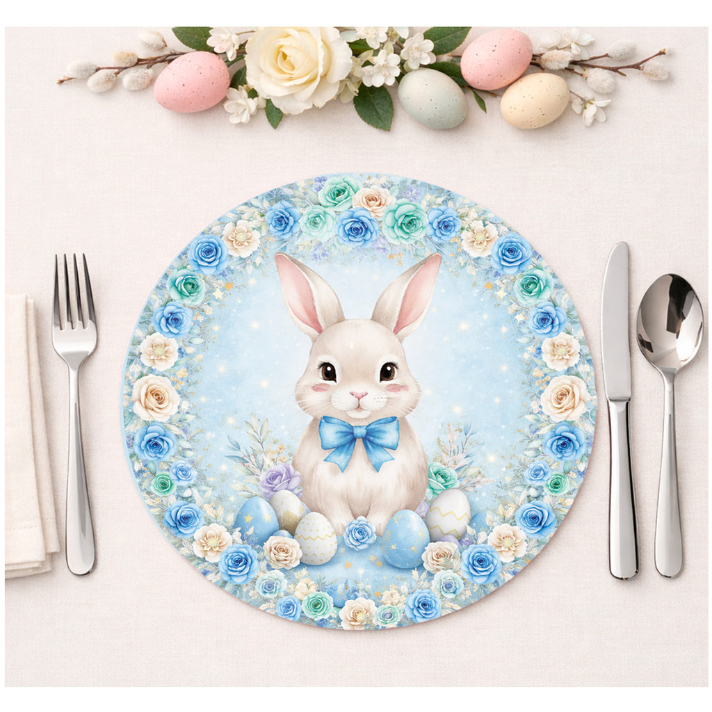 Jogo 6 Capas Para Sousplat Decoração Páscoa 3D Em Tecido 35cm x 35cm em Oferta na Shopee