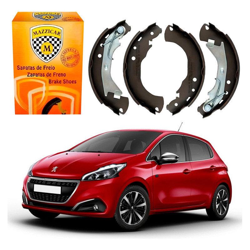 Sapata De Freio Mazzicar Peugeot 208 1.2 Com Abs 2016 A 2020