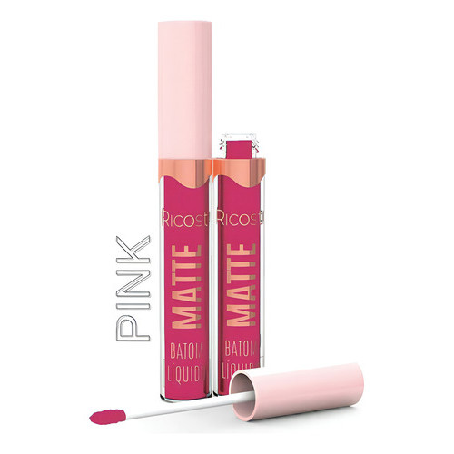 Batom Líquido Ricosti Matte Cor Pink Pink