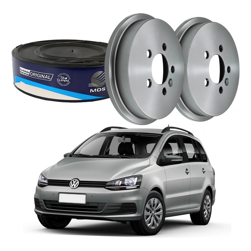 Tambor Freio Traseiro Volkswagen Spacefox 1.6 2015 A 2018