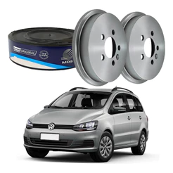 Tambor Freio Traseiro Volkswagen Spacefox 1.6 2015 A 2018