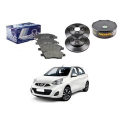 Kit Disco Pastilha Freio Dianteiro March 1.0 1.6 2015 A 2019