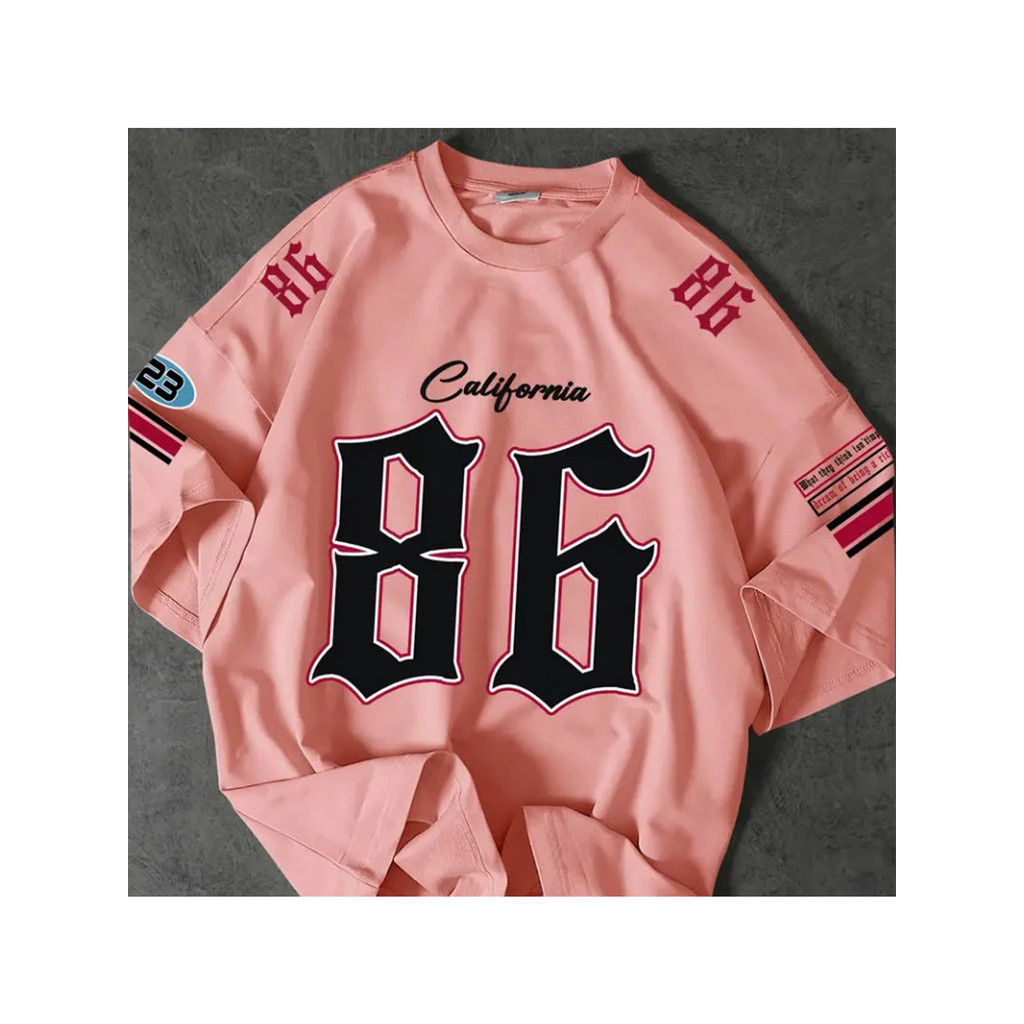 Tshirt Feminina California 86 Estilosa Estampada Lançamento Camiseta 100% Algodão Camisa Básica