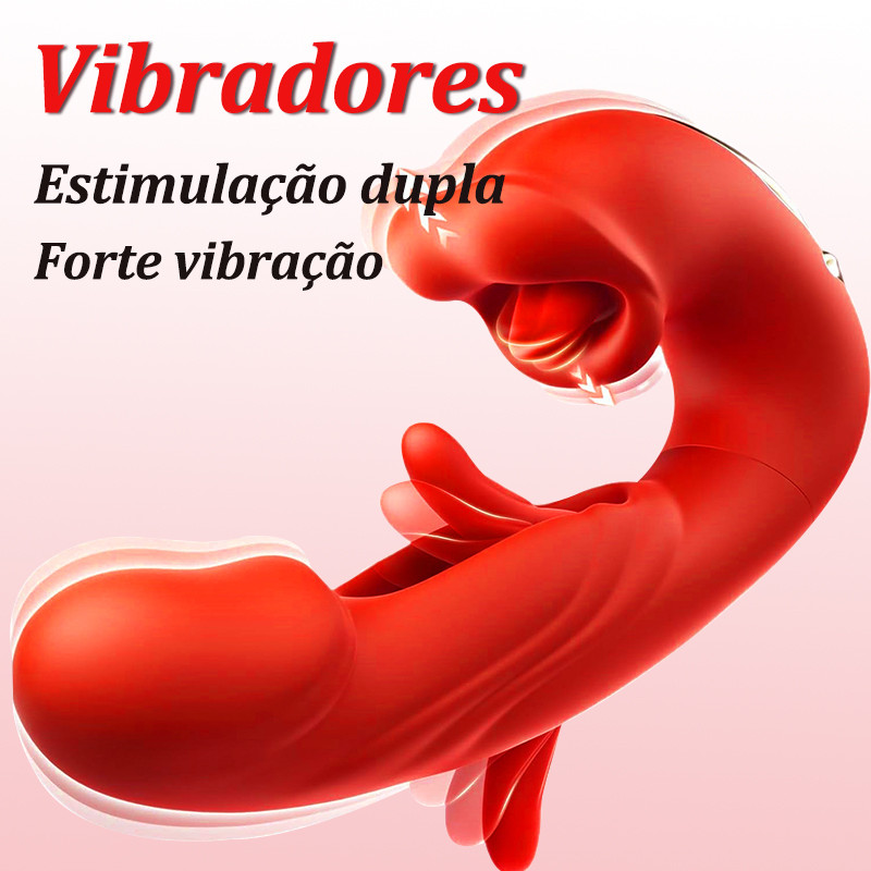 Vibrador Feminino Tripla Estimulação Boca Slap Glande Forte Sortida-Sucção E Vibração em Oferta na Shopee