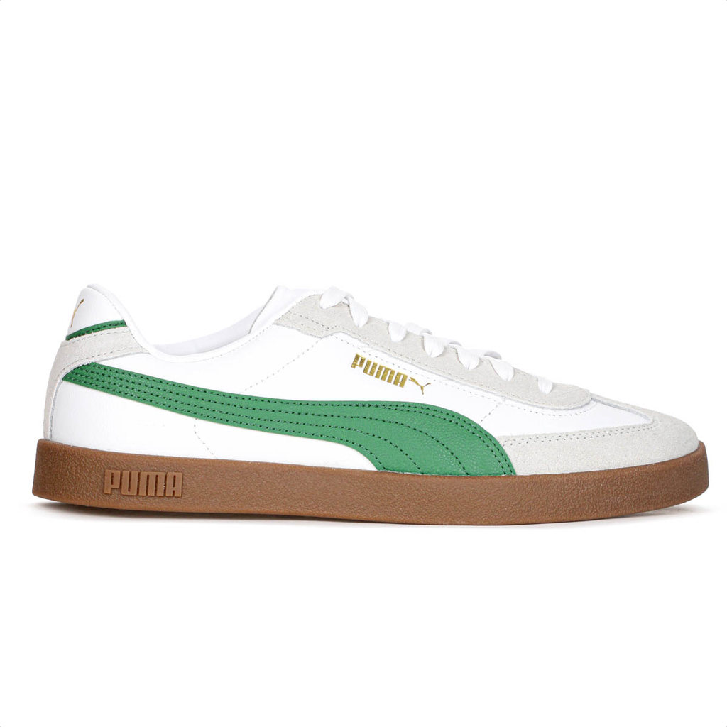 Tênis Puma Club II Era Branco Verde e Cinza - Masculino