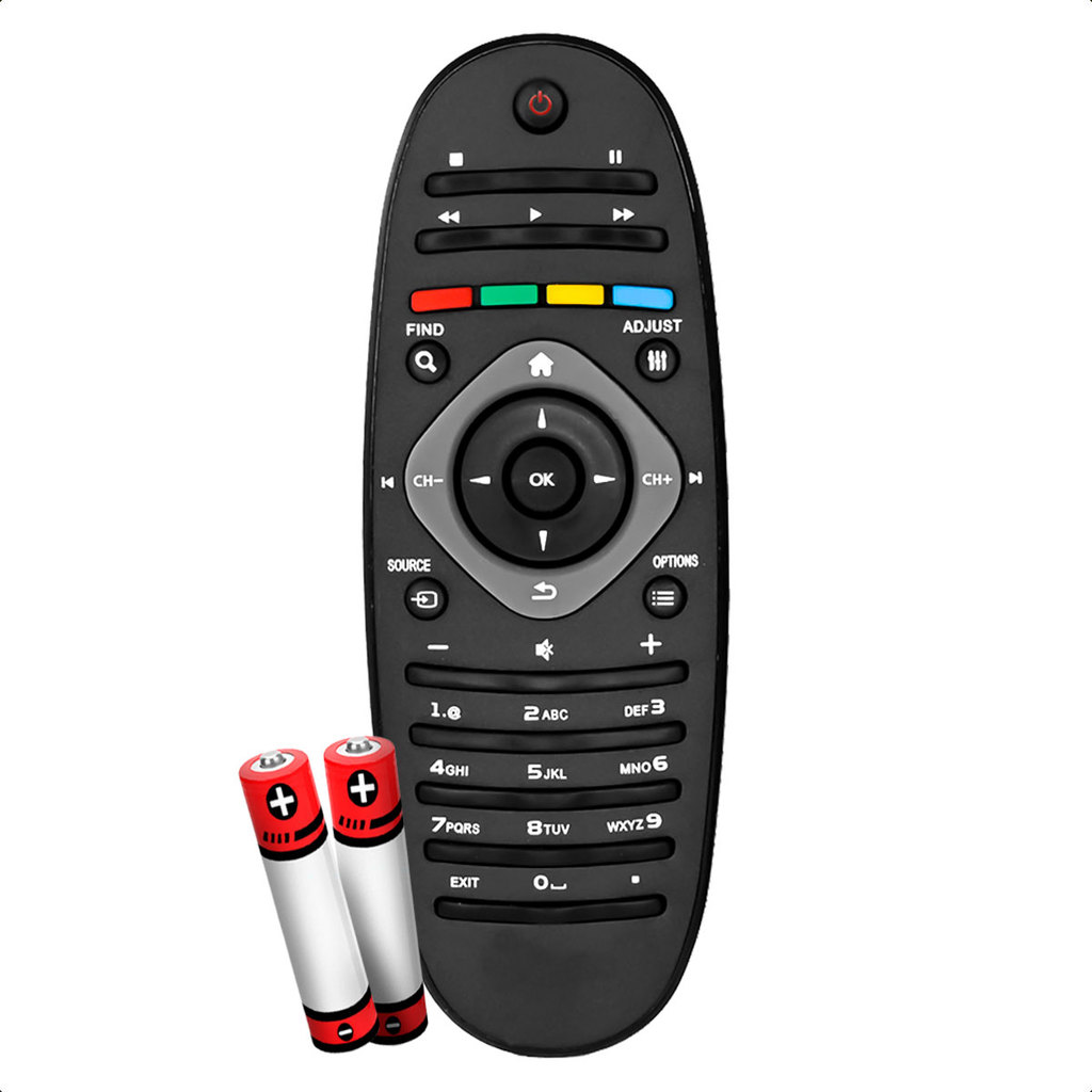 Controle Remoto Compatível com Philips TV LCD LED Modelo PFL com Pilha