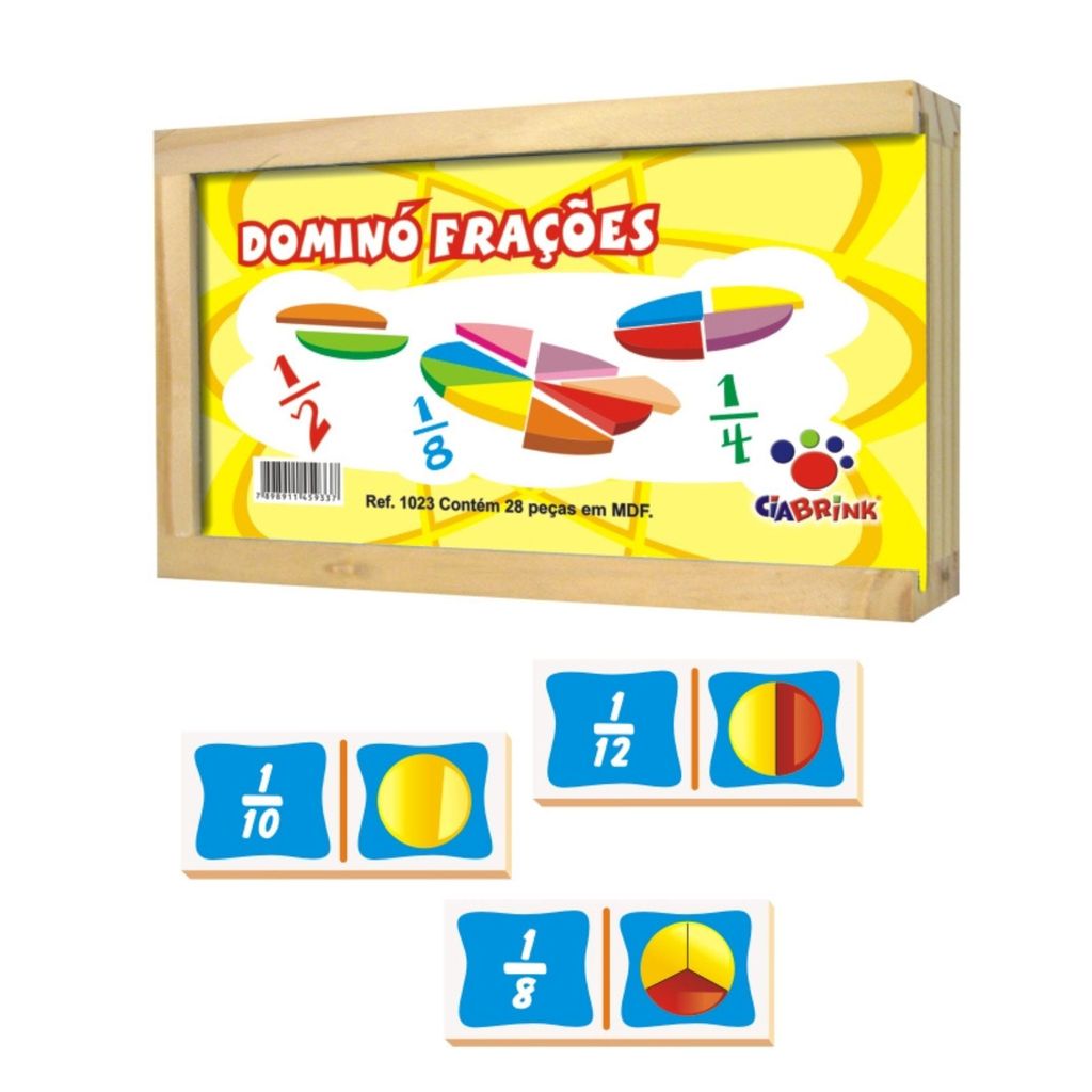 Dominó De Fraçoes Matemàtica 28 Pcs